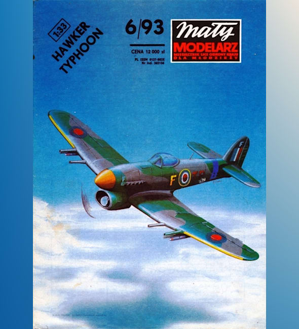 Журнал Maly Modelarz - 6/1993 - Истребитель-бомбардировщик Hawker Typhoon