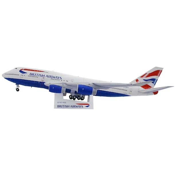 Бумажная модель Авиалайнер Boeing 747-400 British Airways