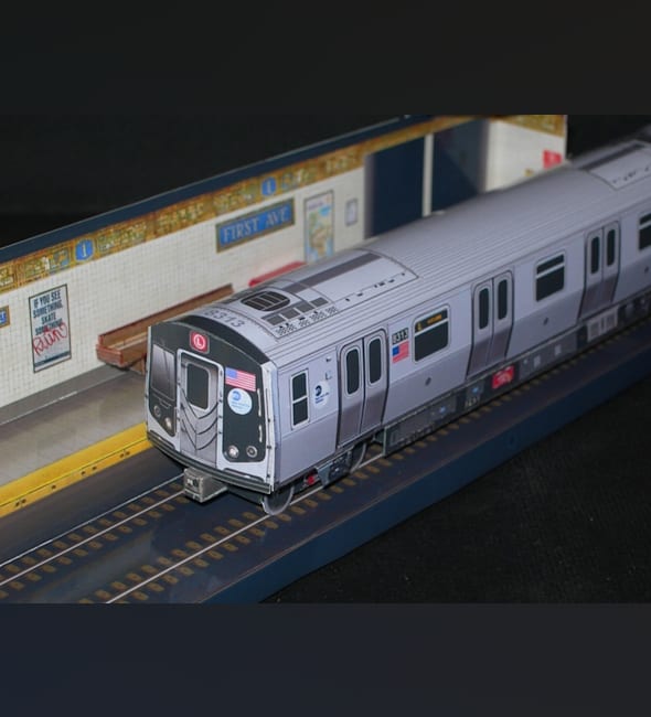 Бумажная модель Электропоезд метро Alstom R160A