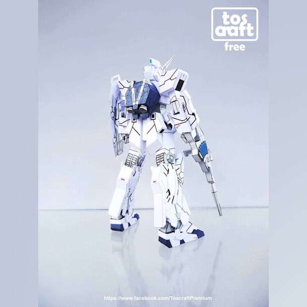 Бумажная модель Робот RX-0 Unicorn Gundam (Gundam), масштаб 1:96