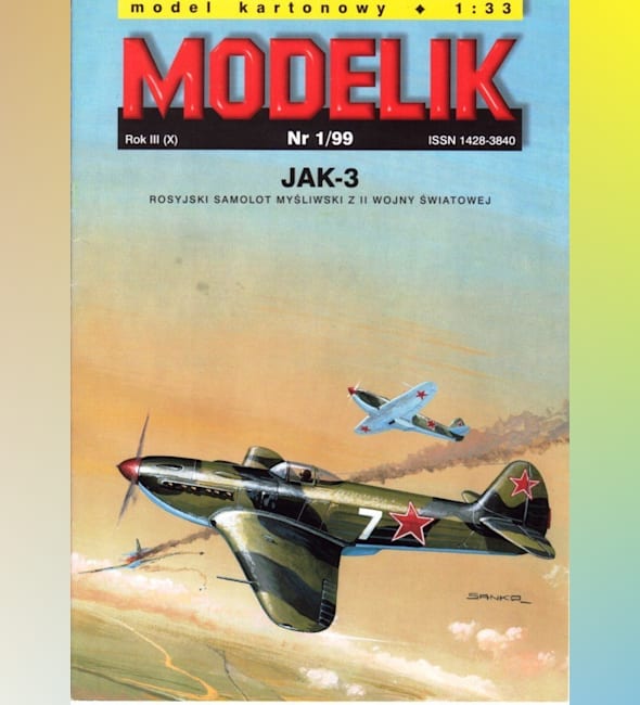 Журнал Modelik - 1/1999 - Истребитель Як-3