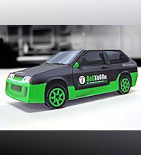 Бумажная модель Автомобиль ВАЗ-2108 Веб Хобби