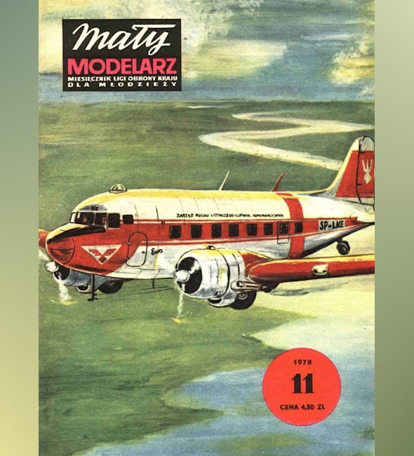 Журнал Maly Modelarz - 11/1978 - Военно-транспортный самолет Ли-2