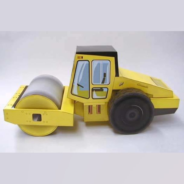 Бумажная модель Дорожный каток SAKAI SV510D-1
