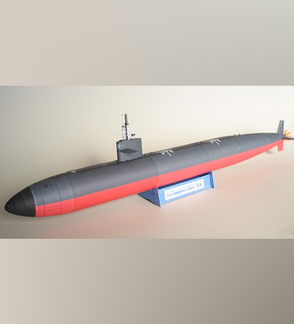 Бумажная модель Подводная лодка типа Лос-Анджелес