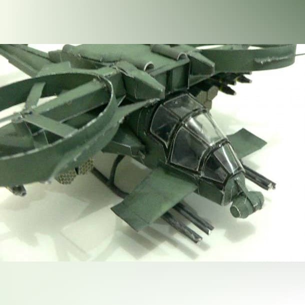 Бумажная модель Вертолет AT-99 Скорпион (Аватар), масштаб 1:38