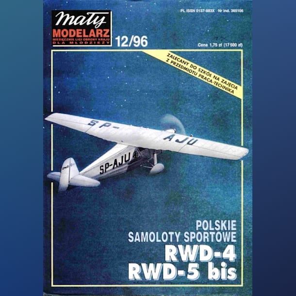 Журнал Maly Modelarz - 12/1996 - Спортивные самолеты RWD-4 и RWD-5