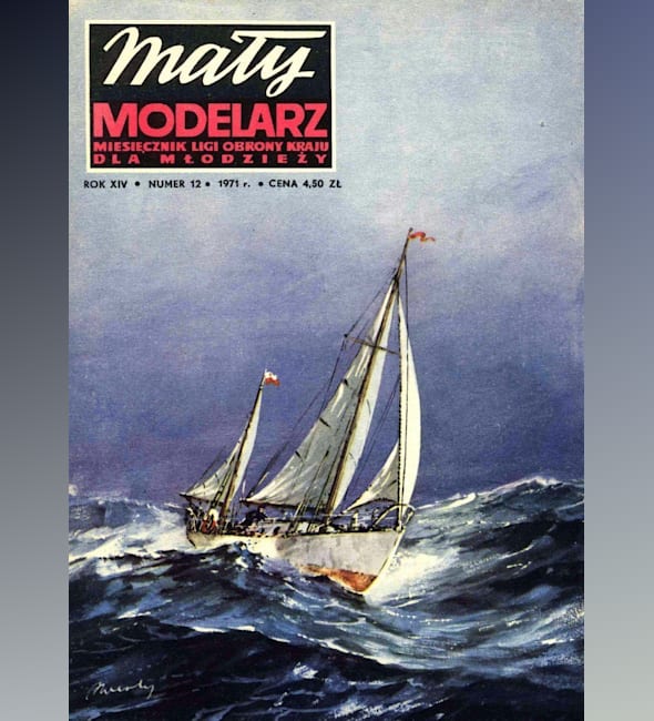 Журнал Maly Modelarz - 12/1971 - Морская яхта SY Opty