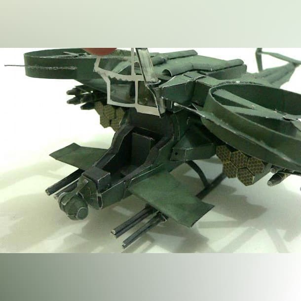 Бумажная модель Вертолет AT-99 Скорпион (Аватар), масштаб 1:38