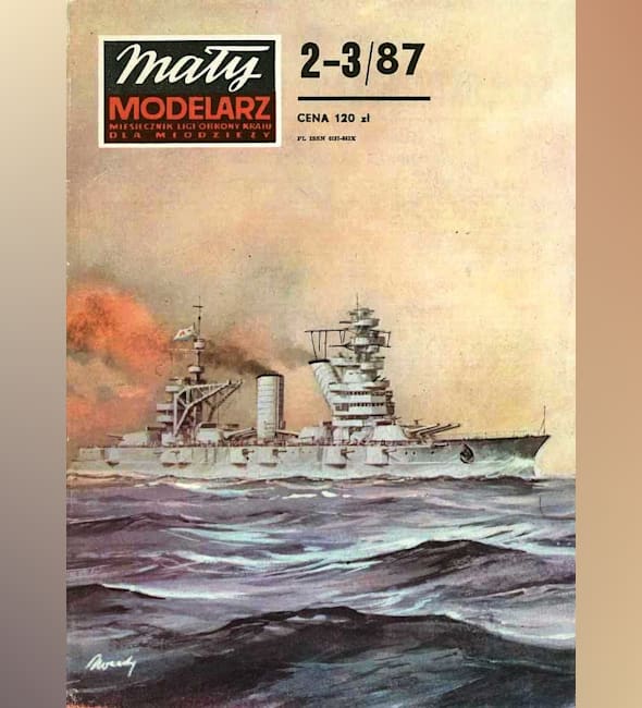 Журнал Maly Modelarz - 2-3/1987 - Линейный корабль Октябрьская революция