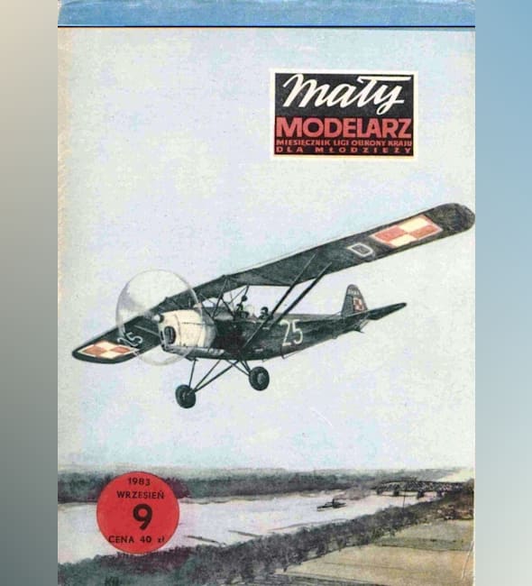 Журнал Maly Modelarz - 9/1983 - Учебно-тренировочный самолет RWD-8 PWS