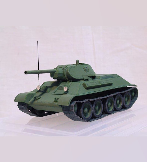 Бумажная модель Танк Т-34-76