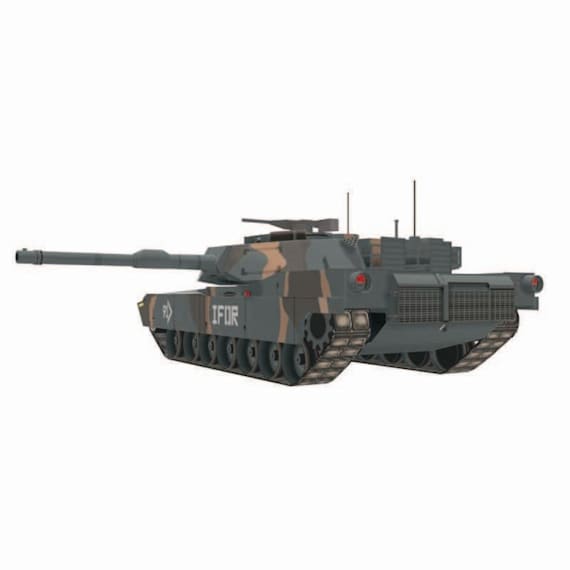 Танк Абрамс M1A1, камуфляж НАТО