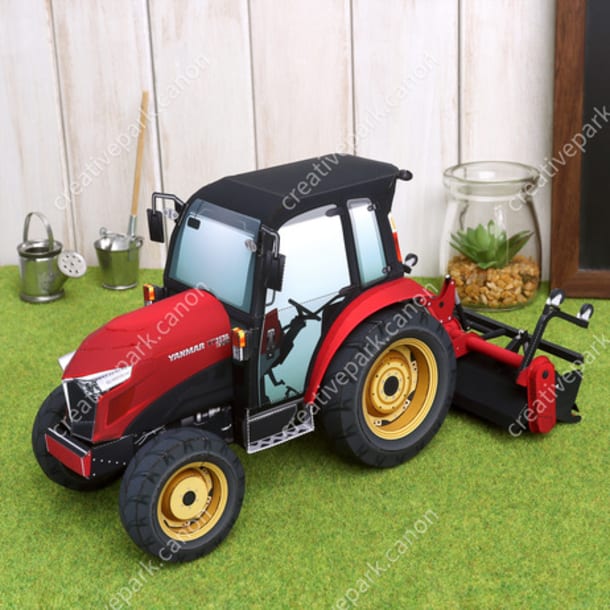 Бумажная модель Трактор Yanmar YT357