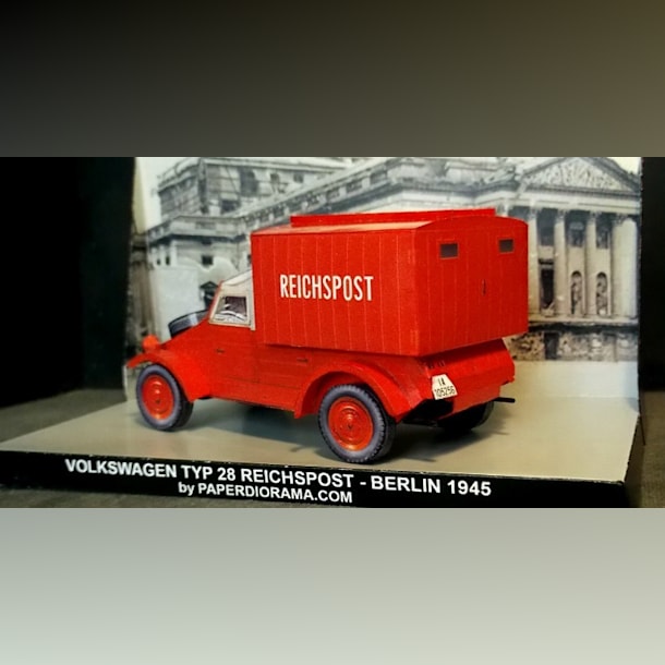 Бумажная модель Автомобиль Volkswagen Typ 82