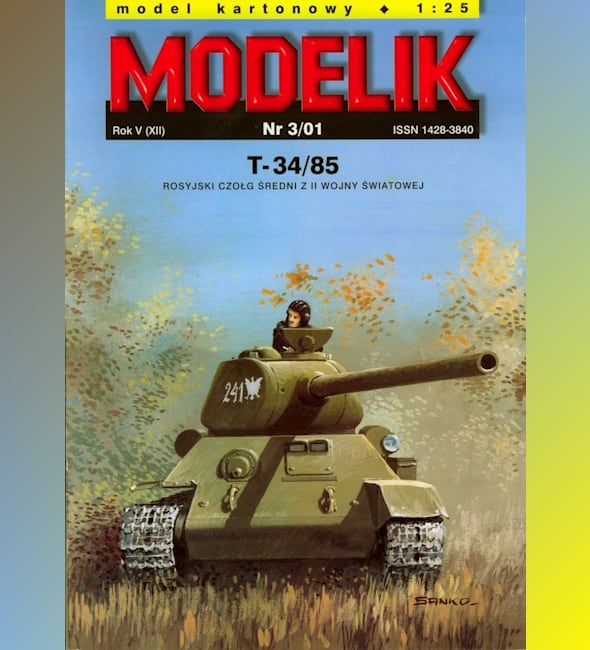 Журнал Modelik - 3/2001 - Танк Т-34-85