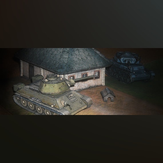 Танк Т-34 и диорама Прохоровка