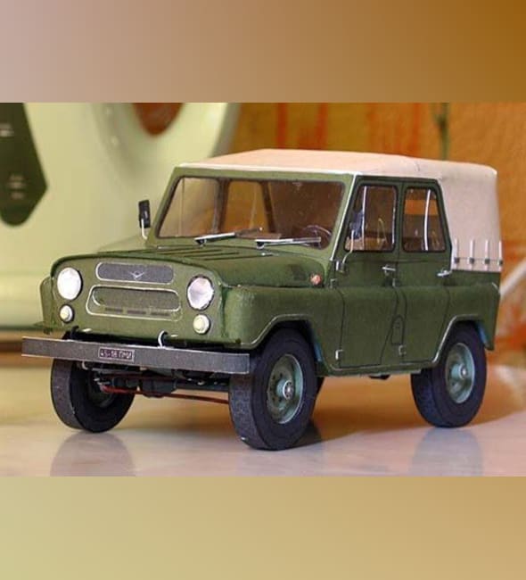 Бумажная модель Автомобиль УАЗ-469
