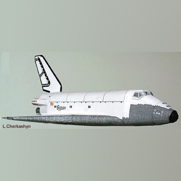 Бумажная модель Космический корабль Буран