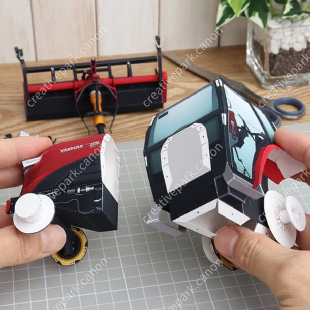 Бумажная модель Трактор Yanmar YT357
