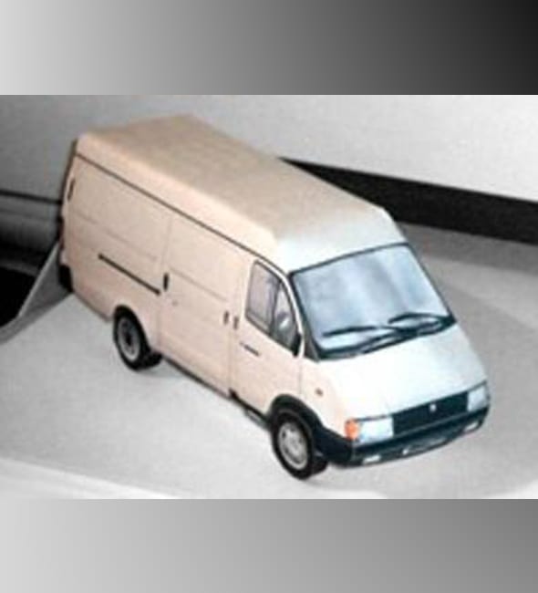 Бумажная модель Автомобиль ГАЗ-2705 Газель
