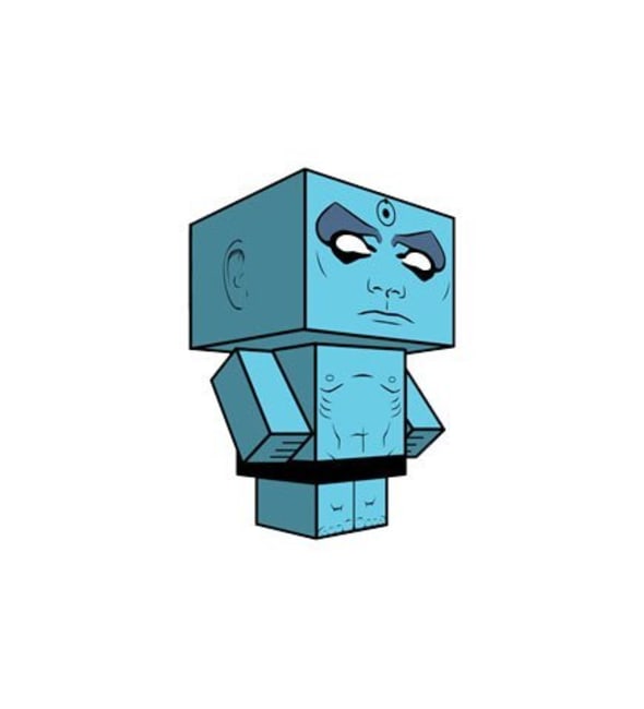 Бумажная модель Доктор Манхэттен (Хранители) [cubeecraft]