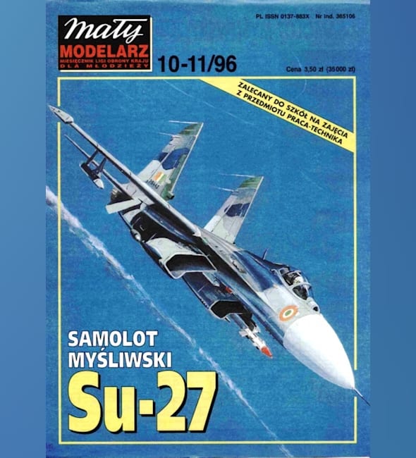 Журнал Maly Modelarz - 10-11/1996 - Истребитель Су-27