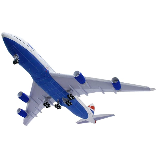 Бумажная модель Авиалайнер Boeing 747-400 British Airways