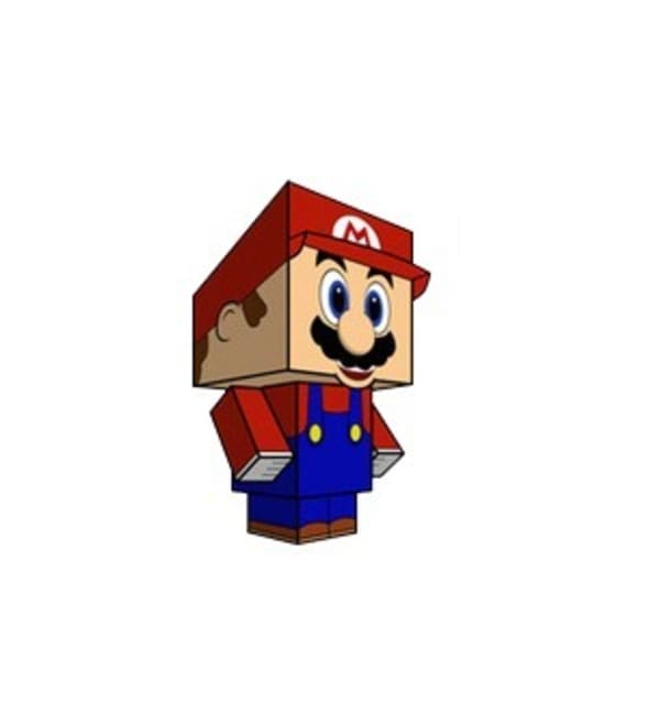 Бумажная модель Супер Марио [cubeecraft]