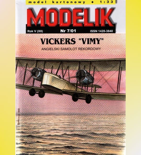 Журнал Modelik - 7/2001 - Бомбардировщик Vickers Vimy