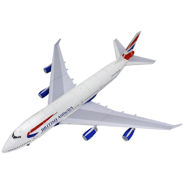 Бумажная модель Авиалайнер Boeing 747-400 British Airways