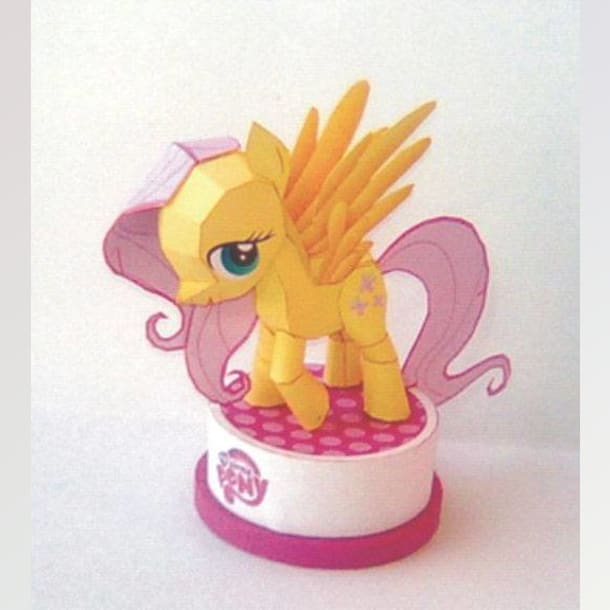 Бумажная модель Флаттершай (Мой маленький Пони / My little pony)