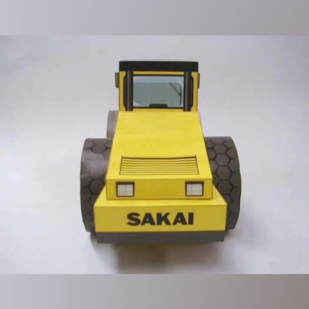 Бумажная модель Дорожный каток SAKAI SV510D-1