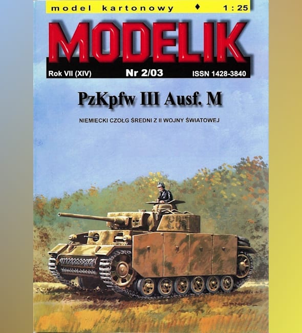 Журнал Modelik - 2/2003 - Танк PzKpfw III Ausf.M