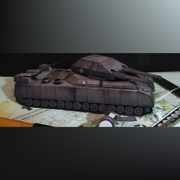 Бумажная модель Танк Landkreuzer P.1000 Ratte, Крыса