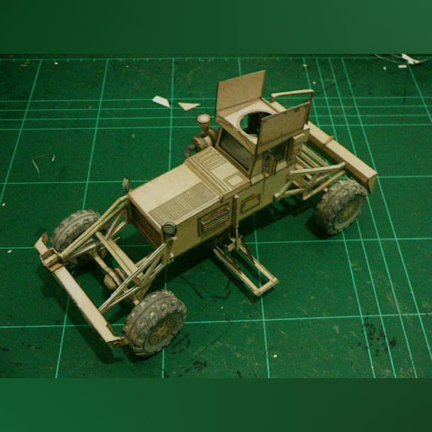 Бумажная модель Система разведки мин T/MDV Husky