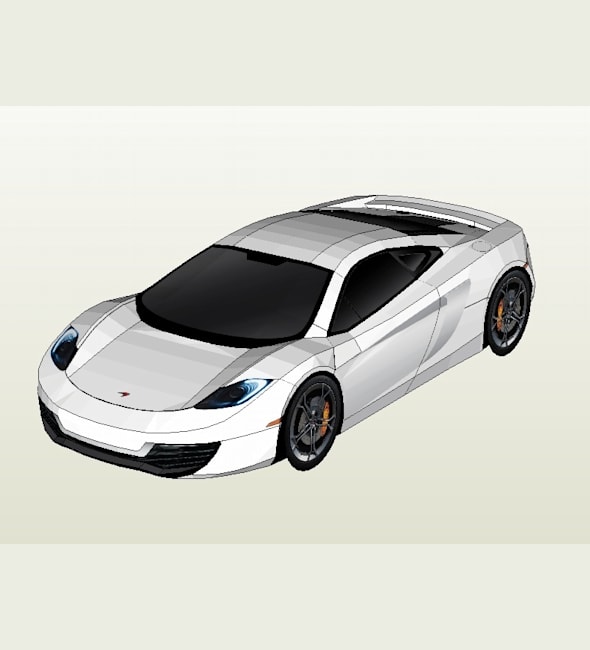 Бумажная модель Автомобиль McLaren MP4-12C