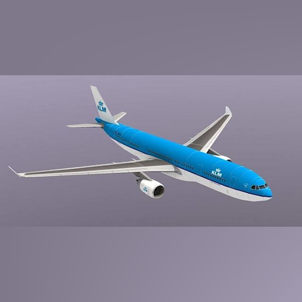 Бумажная модель Авиалайнер Airbus A330-200 KLM