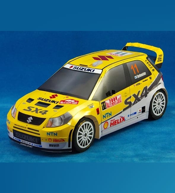 Бумажная модель Автомобиль Suzuki SX4 WRC