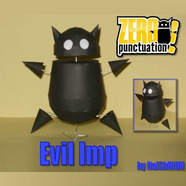 Бумажная модель Злой чертенок (Zero Punctuation)