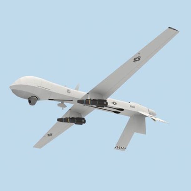 Бумажная модель Беспилотный самолет MQ-1 Predator