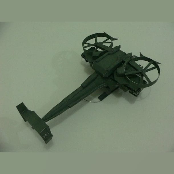 Бумажная модель Вертолет AT-99 Скорпион (Аватар), масштаб 1:38