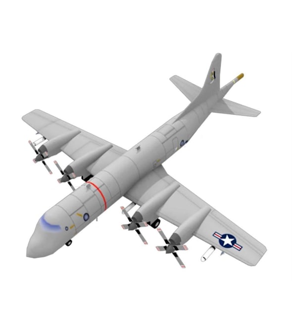 Бумажная модель Самолет Lockheed P-3 Orion