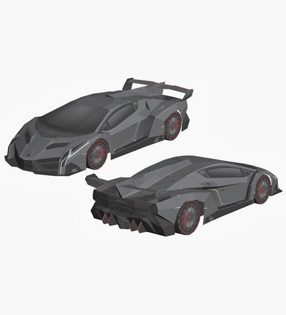 Бумажная модель Автомобиль Lamborghini Veneno