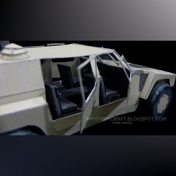 Бумажная модель Автомобиль разведки Shadow RST-V