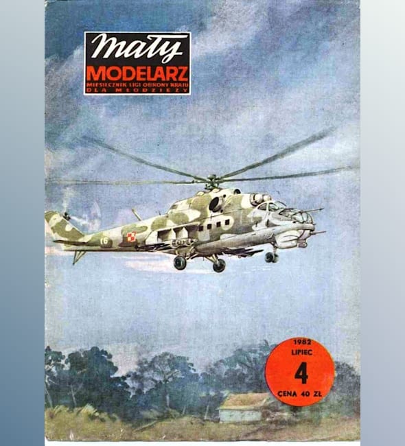 Журнал Maly Modelarz - 4/1982 - Вертолет Ми-24 и истребитель Nakajima Ki-43 Hayabusa
