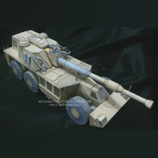 Бумажная модель Самоходная установка G6 Rhino