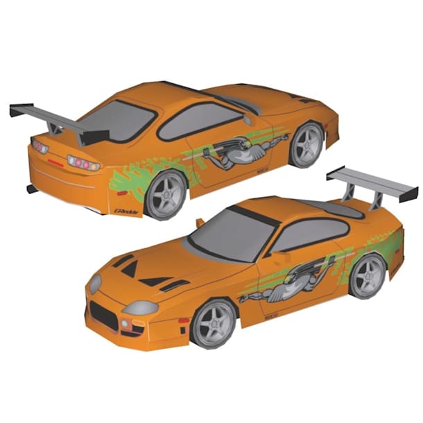 Бумажная модель Автомобиль Toyota Supra 1994 (Форсаж)