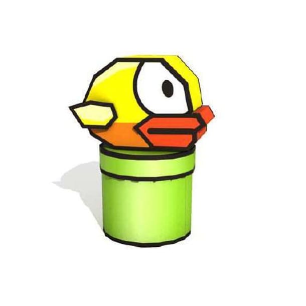 Бумажная модель Flappy Bird