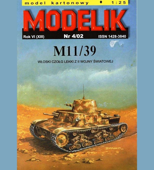 Журнал Modelik - 4/2002 - Танк M11/39